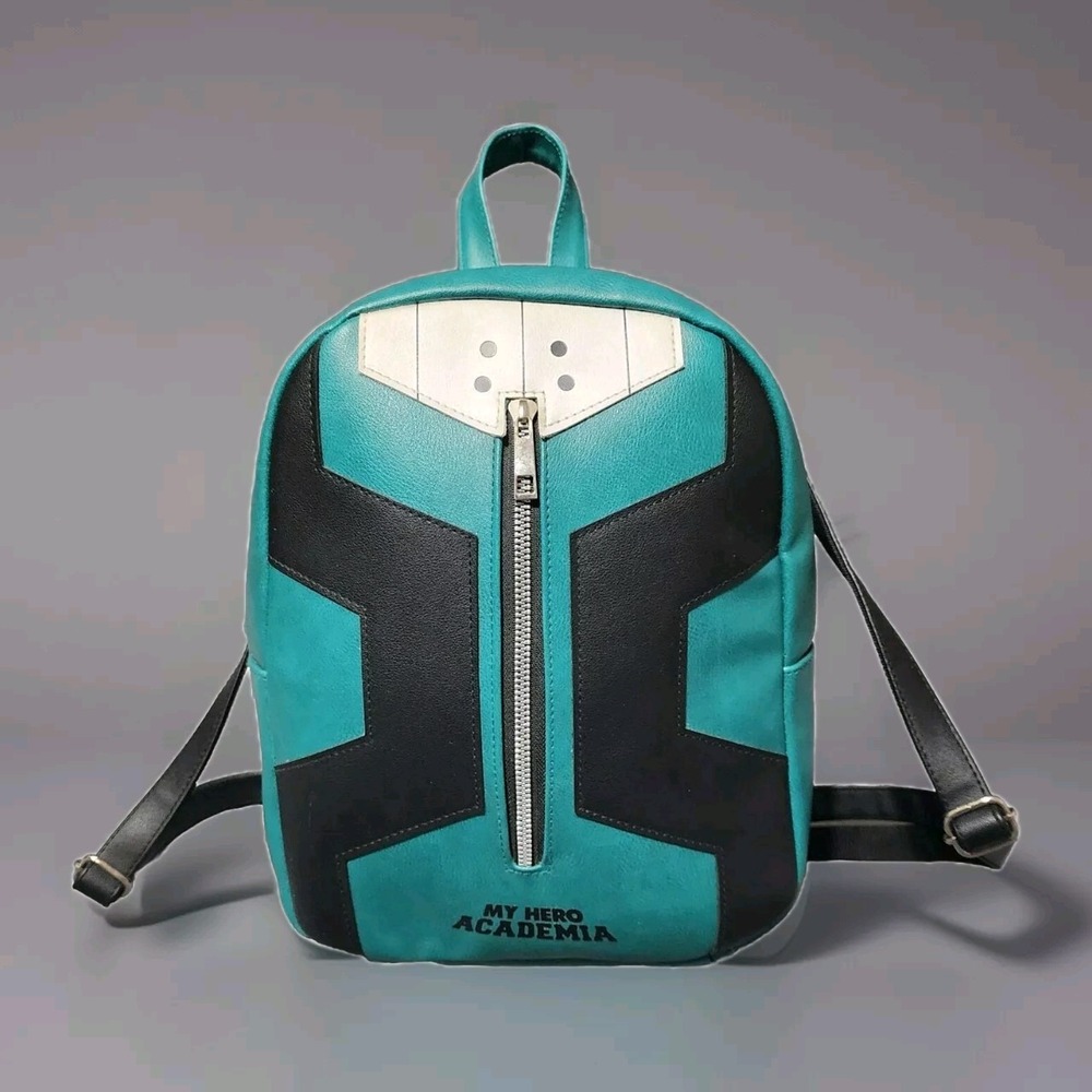 My Hero Academia Deku Suit Green Black Mini Backpack Bookbag Bioworld